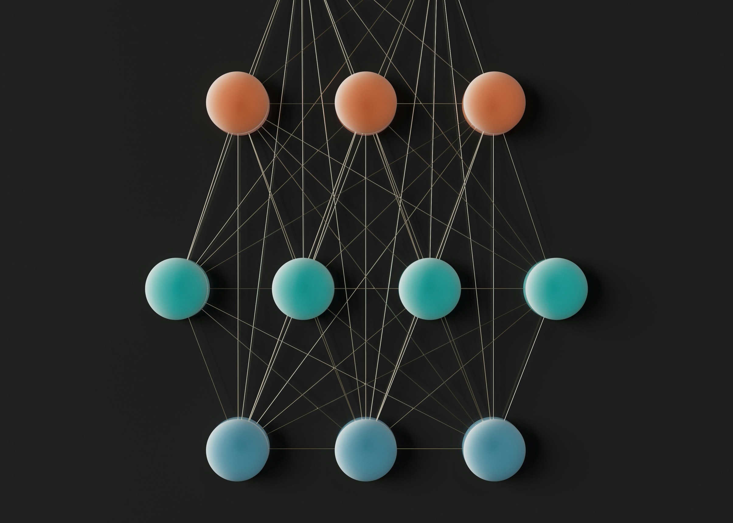 Abstract beeld, complexiteit van de menselijke geest